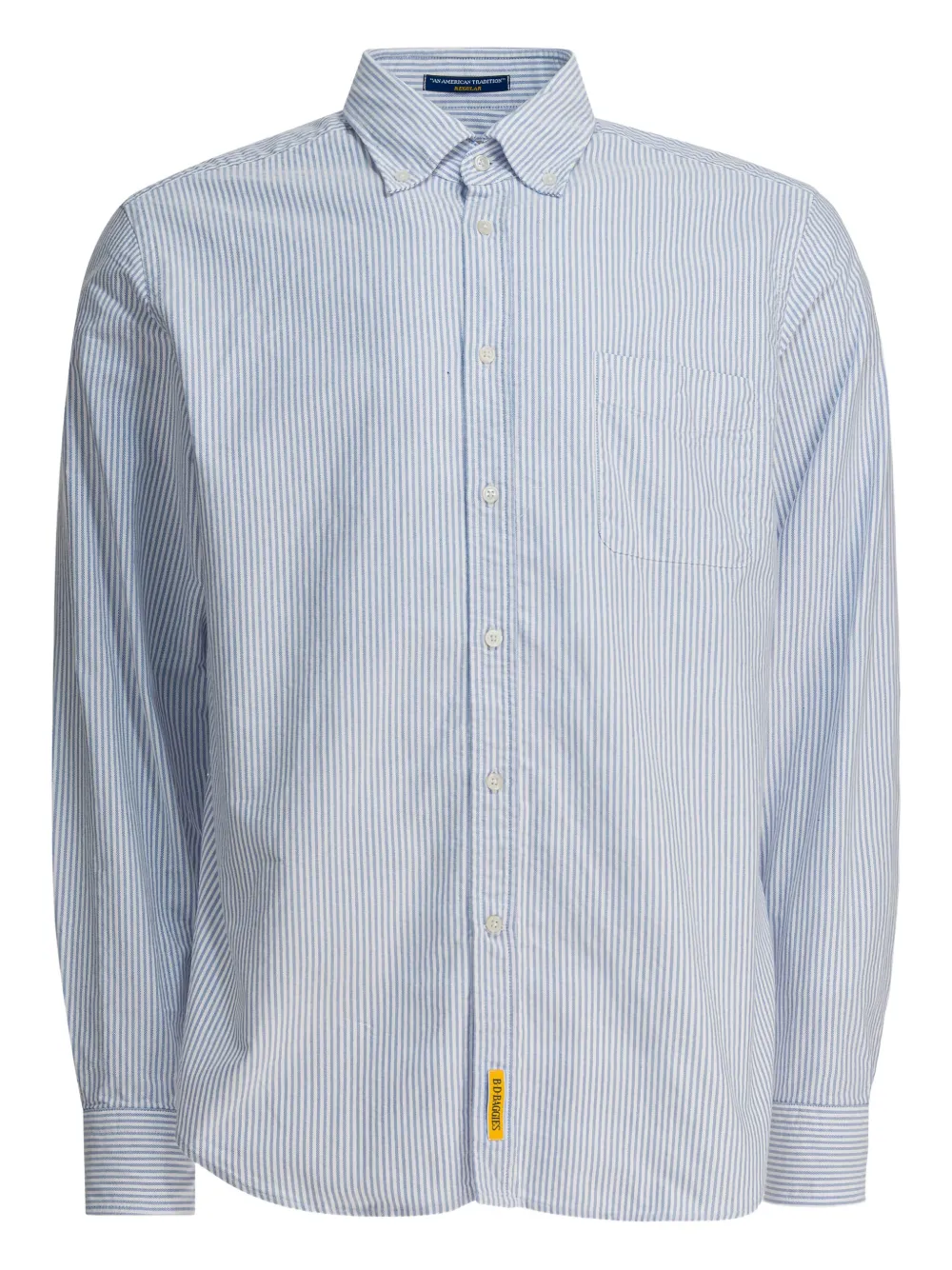 

Рубашка в полоску с карманом B.D. Baggies, белый