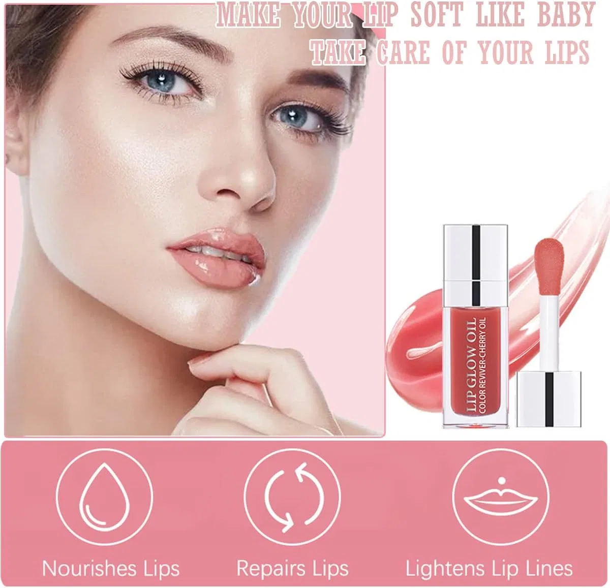 Блеск для губ Pulping Lip Oil увлажняющий Wimode 012# — фото 3