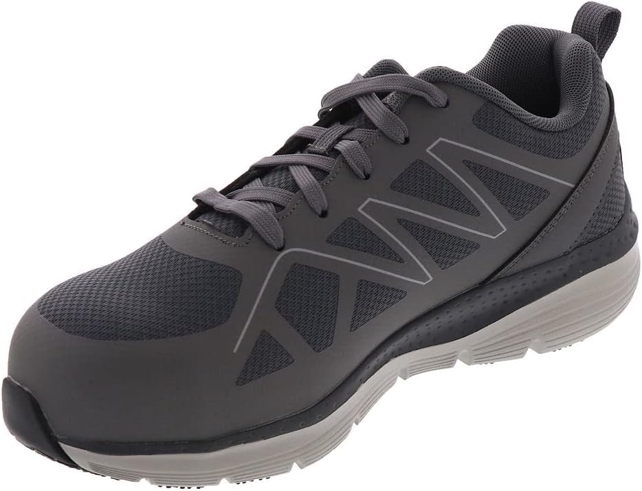 Мужские оксфорды Skechers Work Arch Fit SR-Vigorit, серый — фото 4