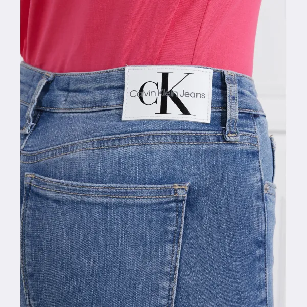 Джинсы скинни середина рассмеялась Calvin Klein, синий — фото 4