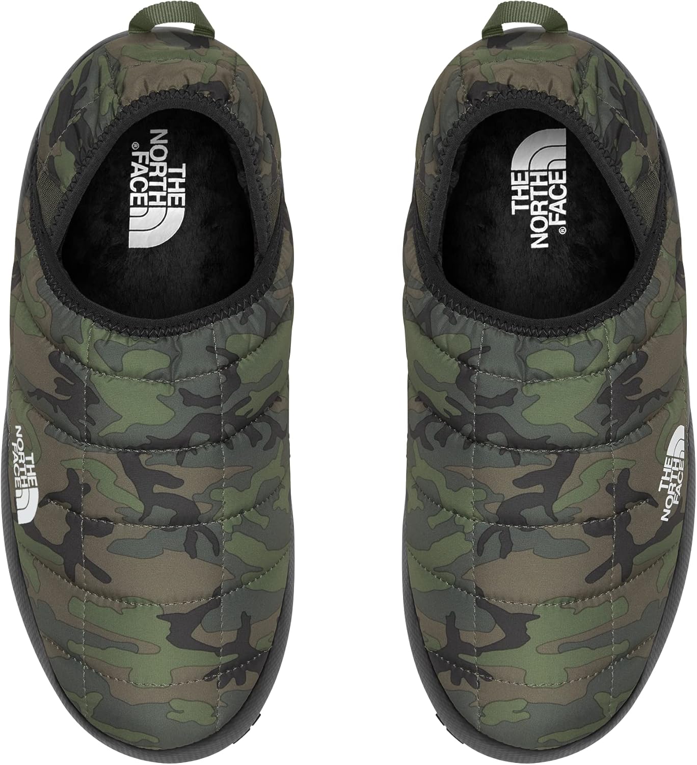Мужские зимние ботинки THE NORTH FACE Thermoball Traction Mule V | С утеплителем и водоотталкивающей пропиткой, резиновая подошва, Thyme Brushwood Camo Print/Thyme — фото 2