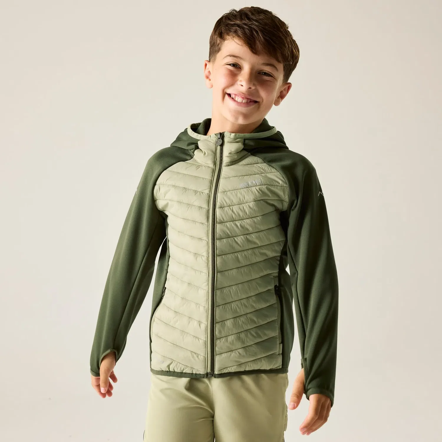 Детская куртка Hybrid Quilted Regatta, оливковый