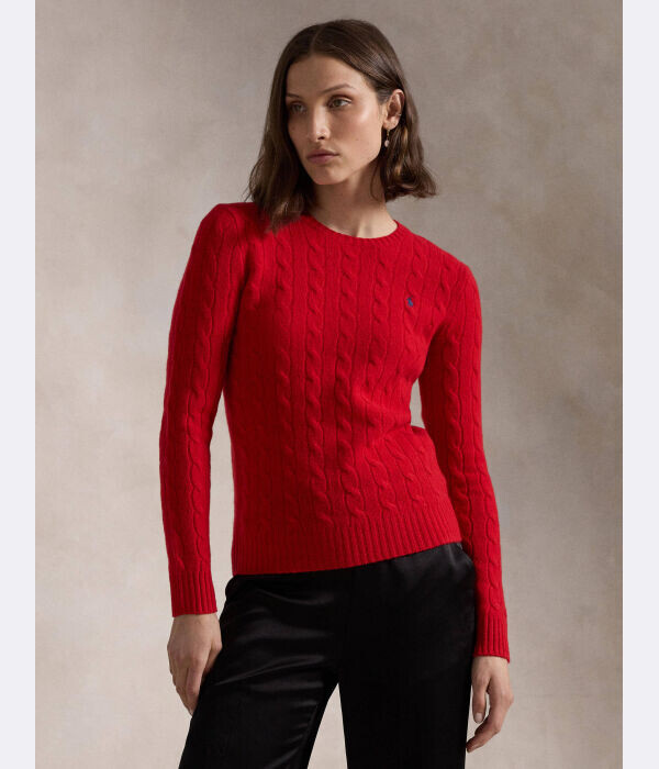 

Свитер шерстяной Polo Ralph Lauren Julianna Slim Fit, красный