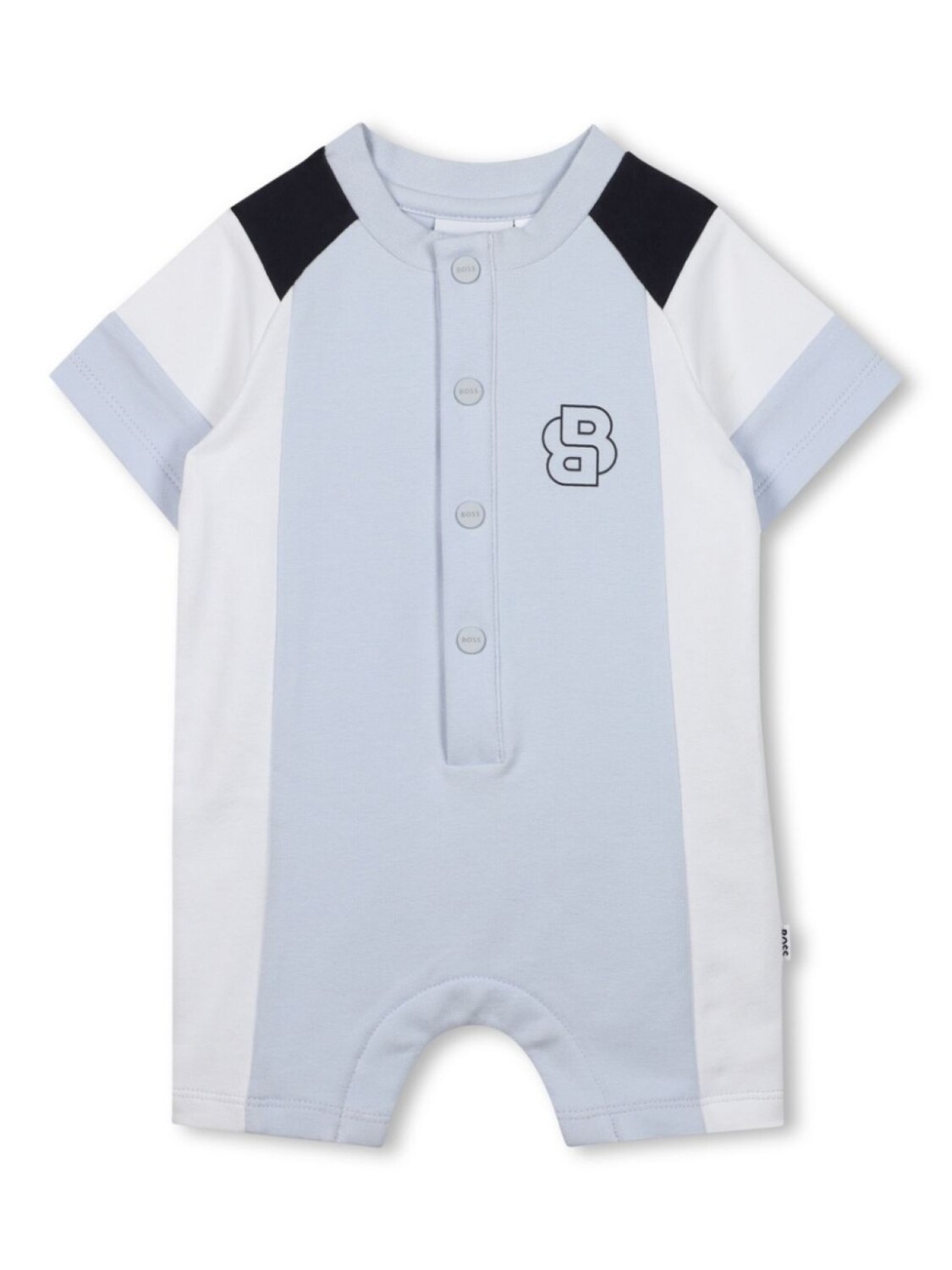

Ромпер в стиле колор-блок BOSS Kidswear, синий
