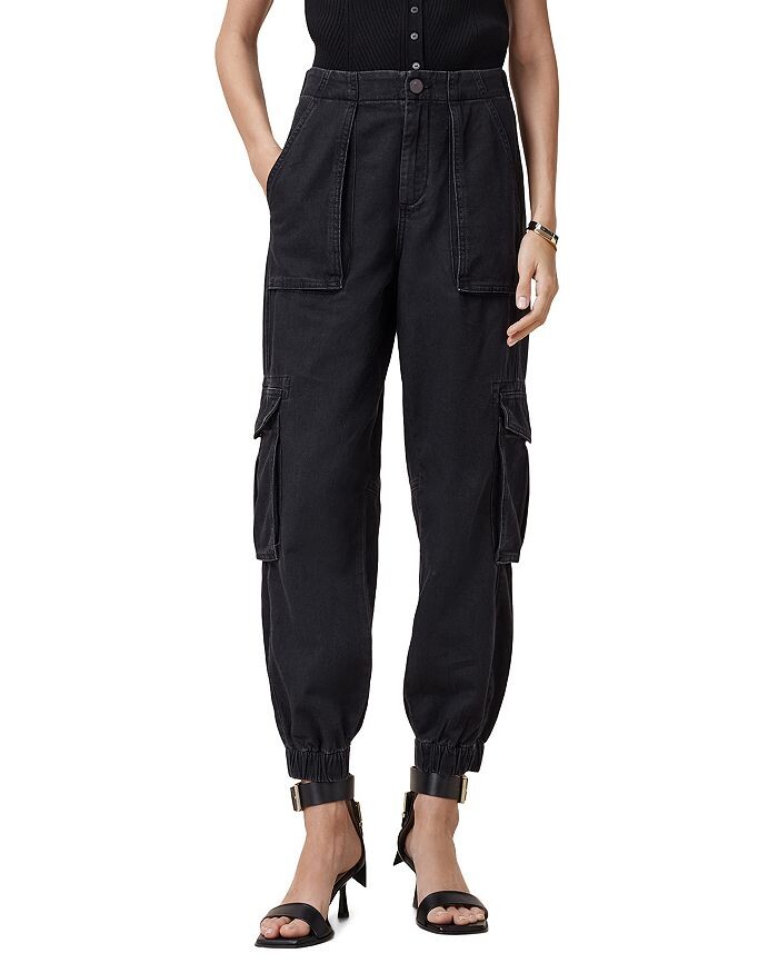 

Джинсы карго Freda High Rise черного цвета ALLSAINTS, черный