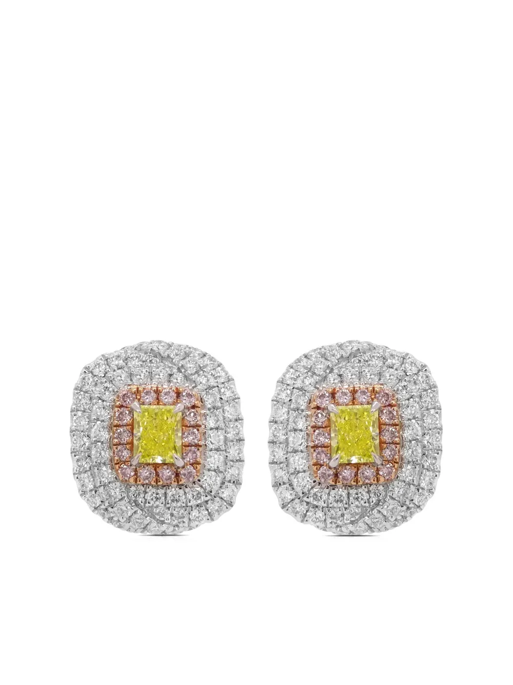 

Серьги из белого золота с бриллиантами HYT Jewelry, белый