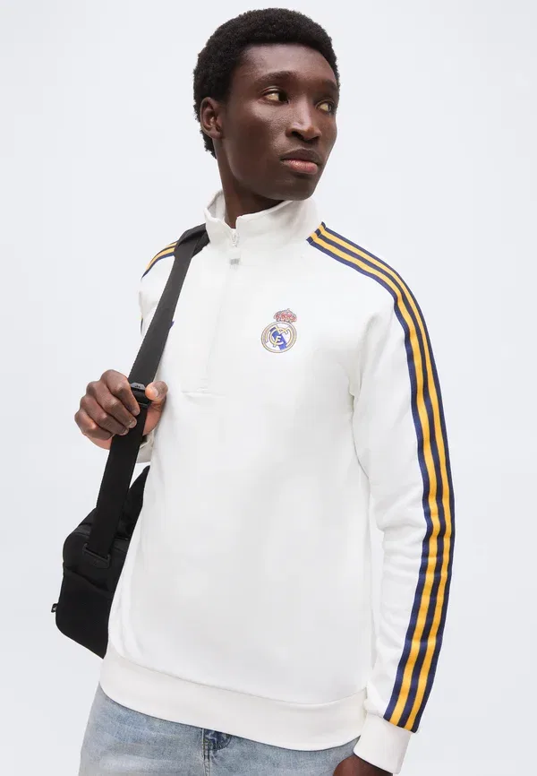 Толстовка с полузамком Real Madrid Club Wear Adidas Originals, белый — фото 4