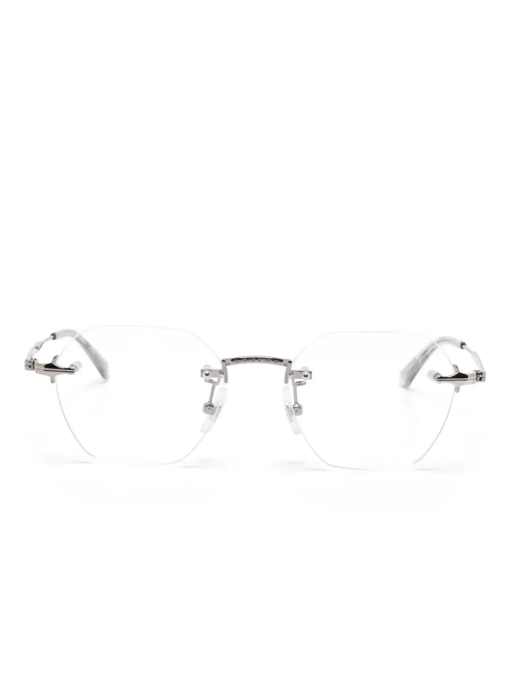 

Очки в круглой оправе MONTBLANC, серебяный