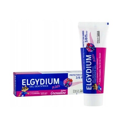 

Детская зубная паста Fluorinol Protect+ с гелем для защиты от кариеса со вкусом банана 2-6 лет - 50 мл Elgydium