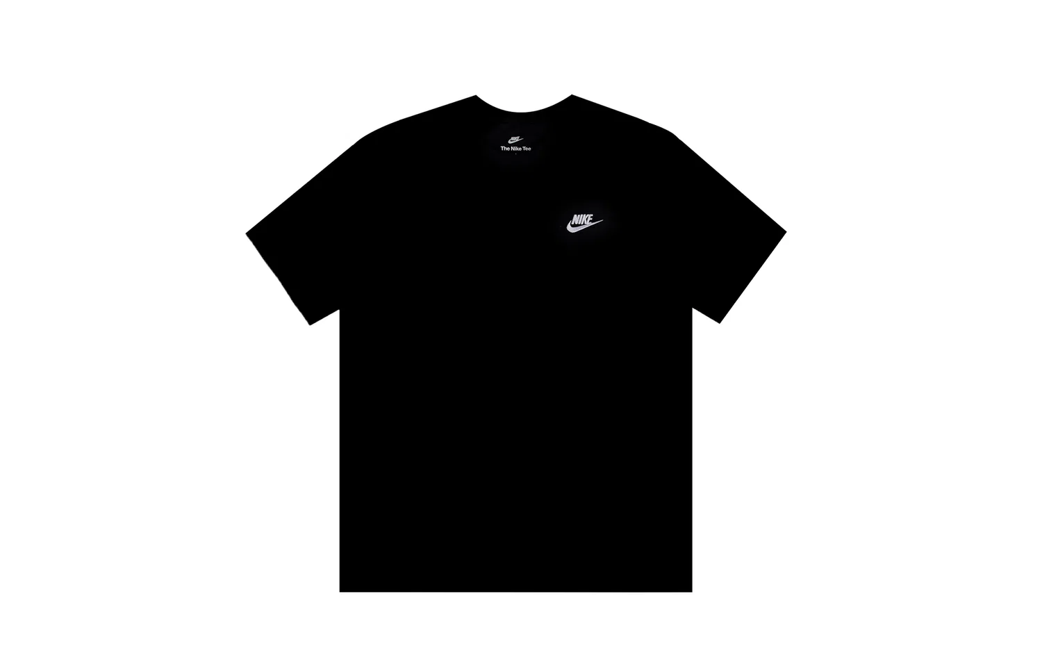 Футболка Nike черная с круглым вырезом — фото 4