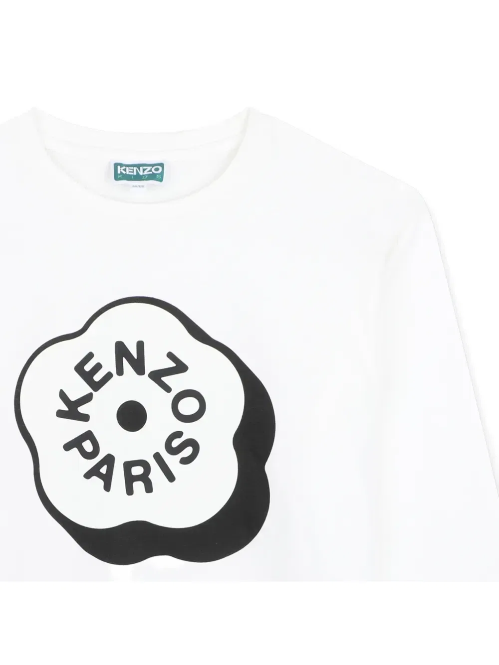 Футболка с длинным рукавом и принтом Boke Flower Kenzo Kids, белый — фото 3