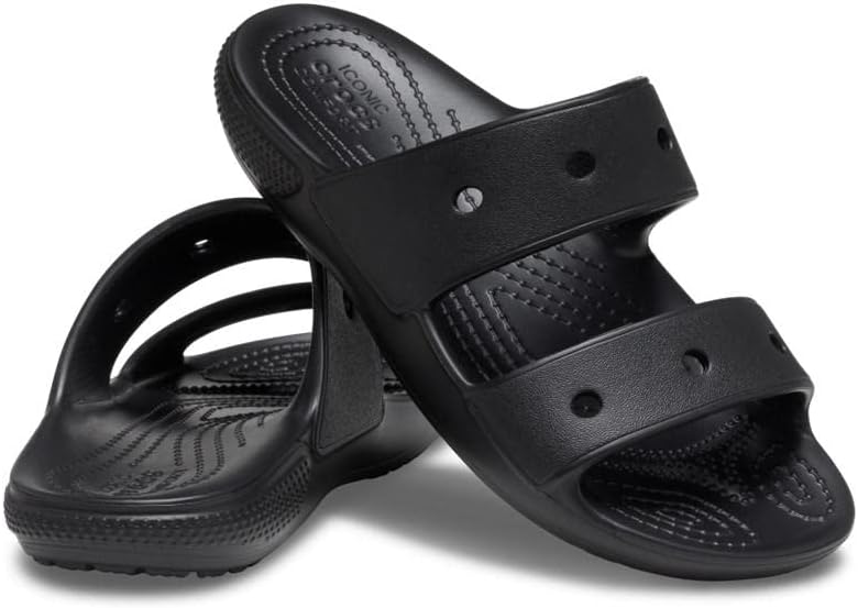 Унисекс сандалии Crocs Classic с улыбкой, черный — фото 4