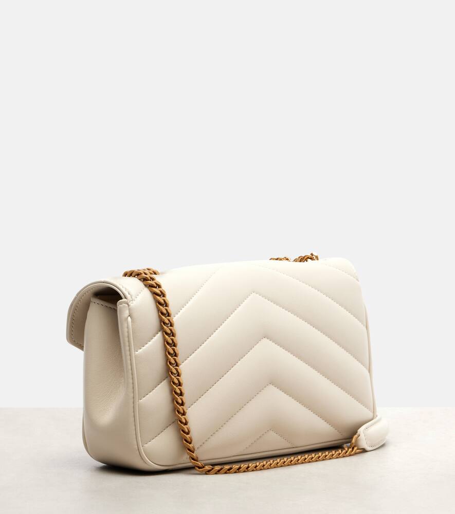 Сумка Lou Lou через плечо из кожи маленькая Saint Laurent, Blanc Vintage — фото 4