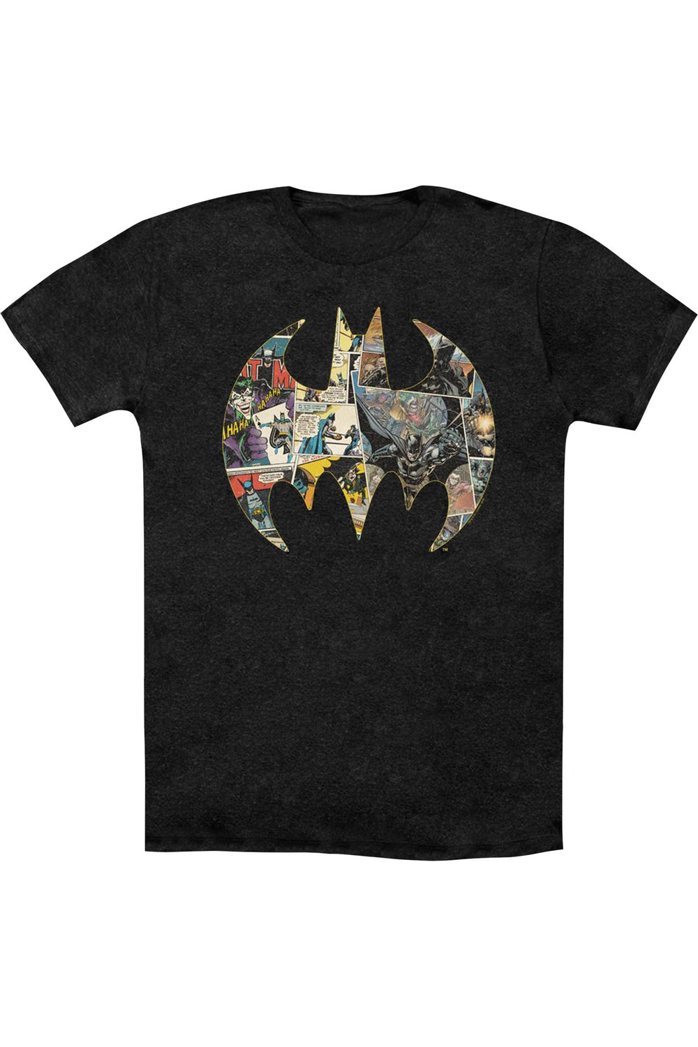 

Футболка / футболка Batman Collage Shield для взрослых Heather Gildan, черный