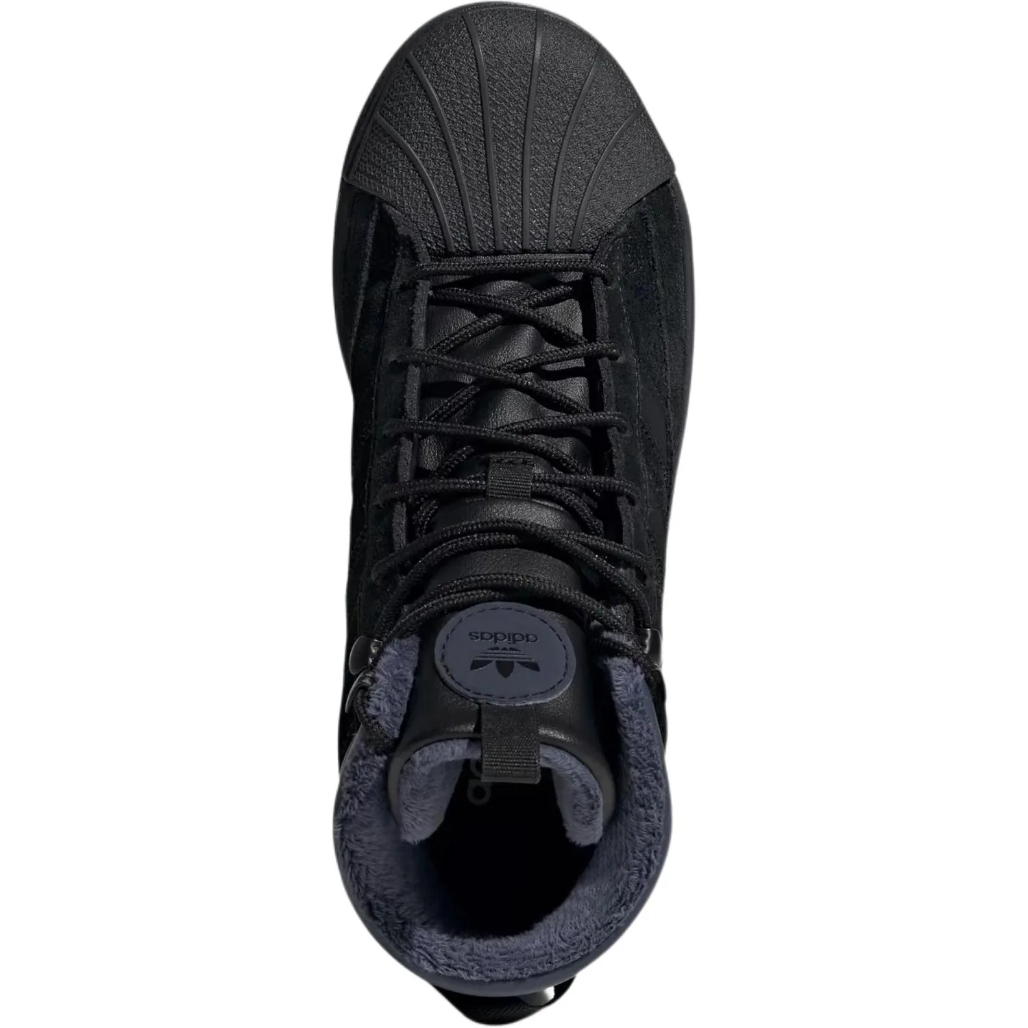 Adidas Originals Кроссовки Superstar Winterized High top для детей на улицу черные унисекс — фото 4