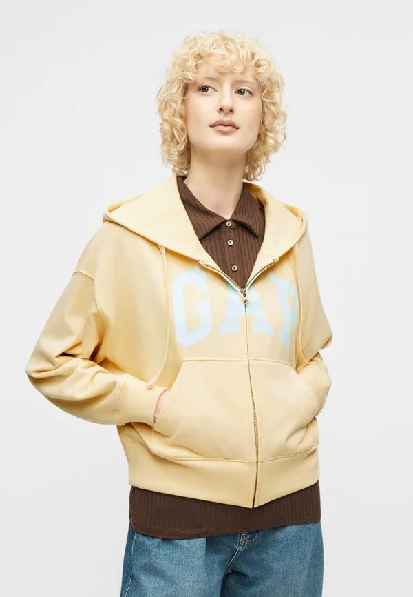 Толстовка на молнии heritage Gap, Light Yellow — фото 4