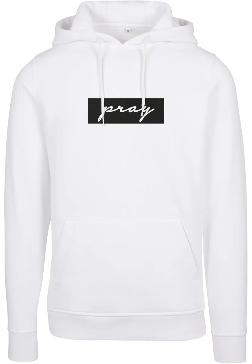 

Толстовка MisterTee с капюшоном "MisterTee Men's Pray Boxlogo Hoody Tee", белый