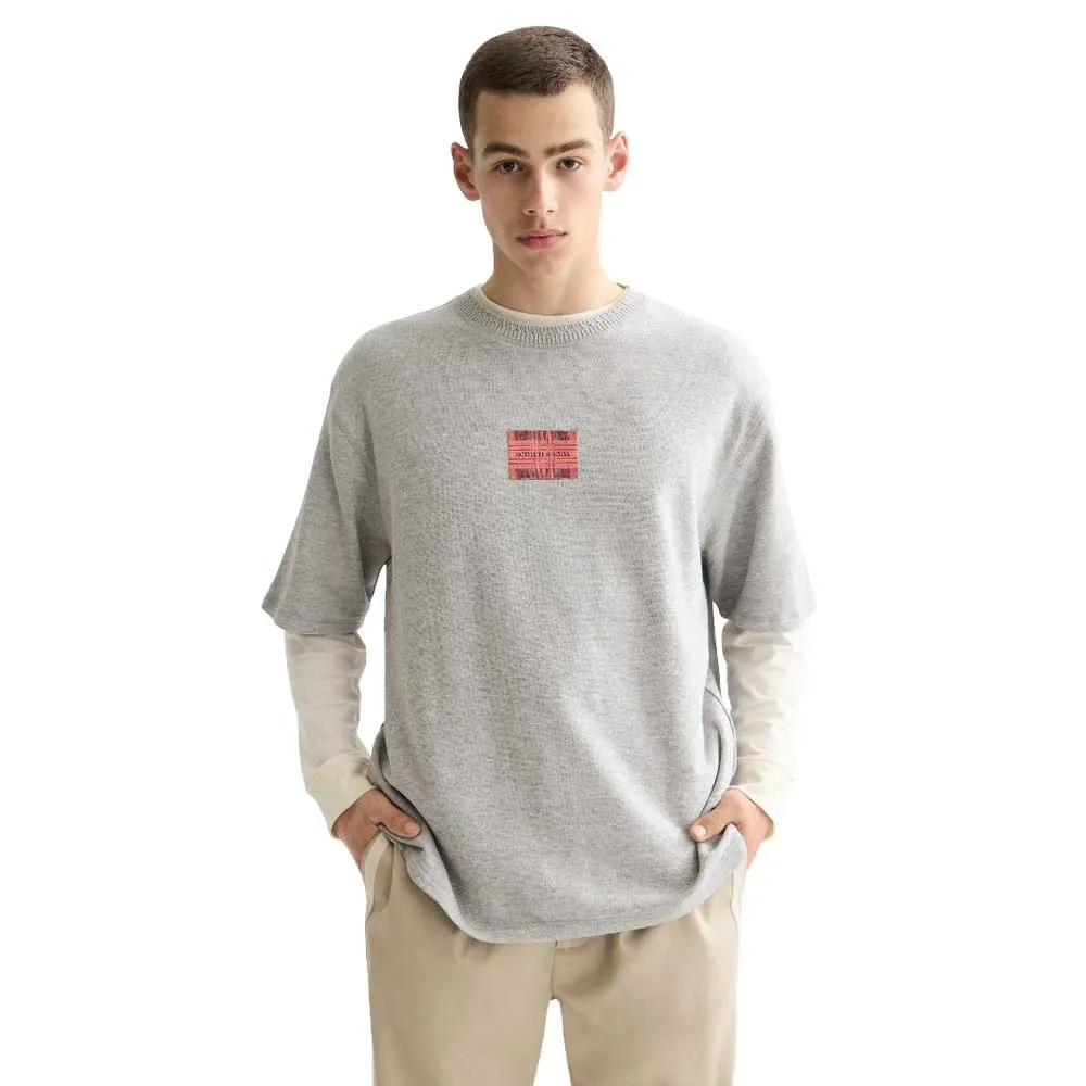 

Футболка с коротким рукавом Scotch & Soda Loose Fit Label, серый