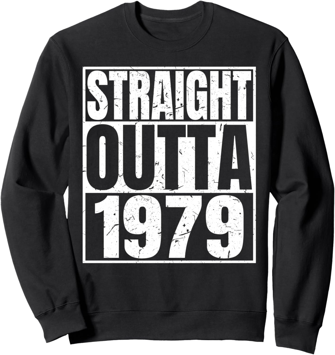 

Свитшот в стиле ретро 1979 года. Винтажная толстовка на день рождения, созданная в 1979 году Straight Outta 1979 Vintage Birthday Gifts Apparel, черный
