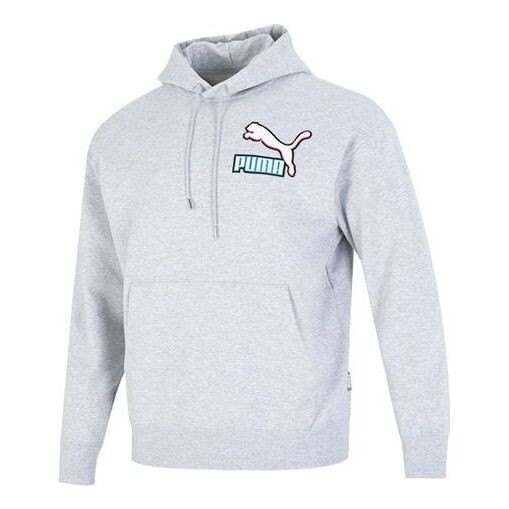 

Толстовка colorblock fandom logo hoodie 'grey' Puma, серый