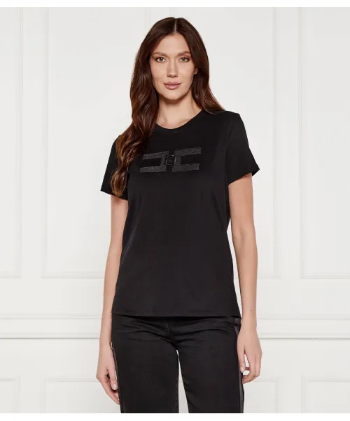 

Футболка Slim fit Elisabetta Franchi, черный