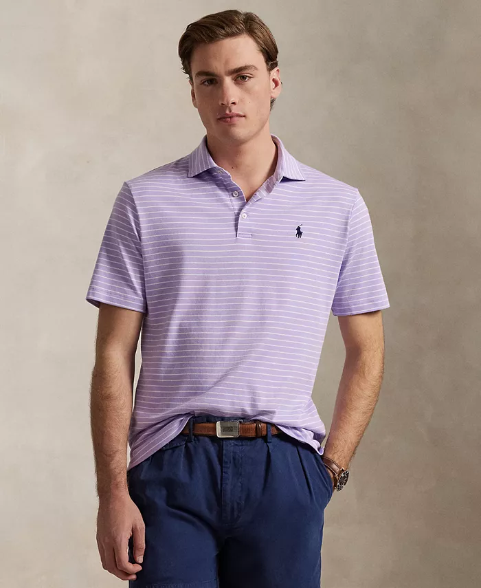 

Мужская классическая поло из мягкого хлопка Polo Ralph Lauren, фиолетовый