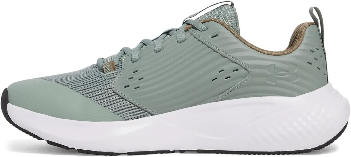 Кроссовки для мужчин Under Armour Charged Commit Trainer 4, зеленый/металлик серебристый — фото 2