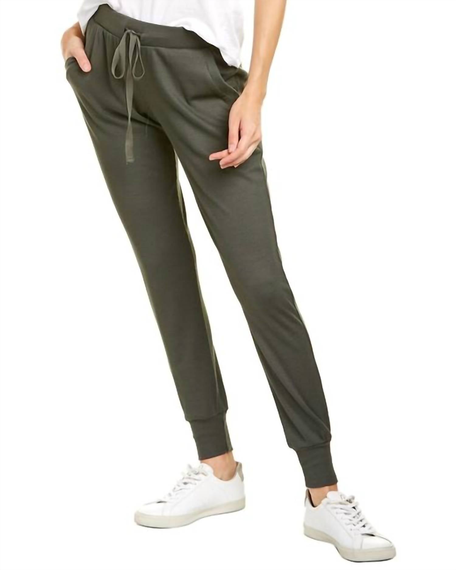 

Вафельные брюки Джоггеры Pant зеленого цвета Terez