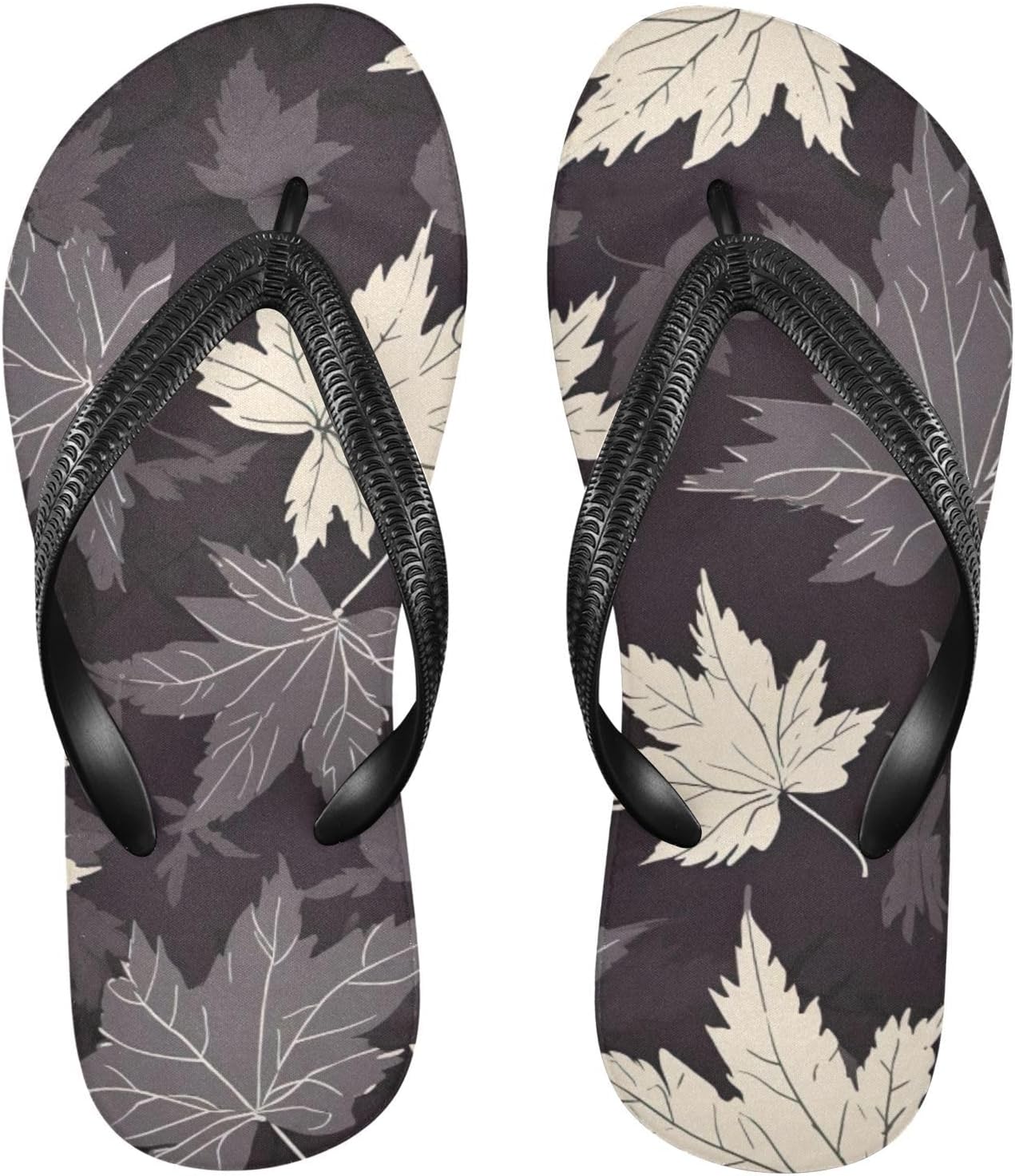 

Шлепанцы «Клелистья» для пляжа, летние повседневные сандалии для женщин и мужчин, тапочки для душа, размер XS Kfbe, Maple Leaves