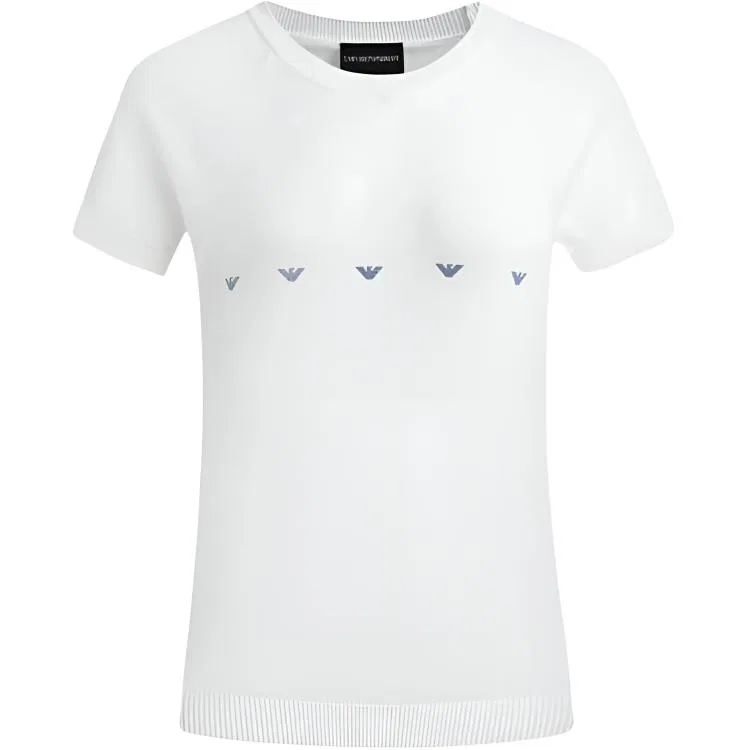 Вязаный топ EMPORIO ARMANI женский белый