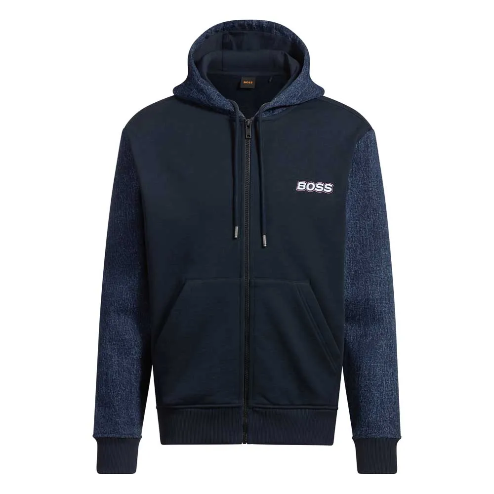 

Кардиган BOSS Mixdenim, синий