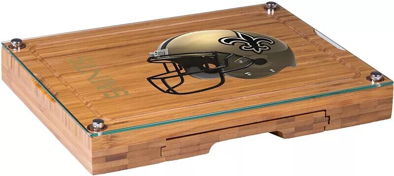 

Picnic Time New Orleans Saints Стеклянная крышка доска для сыра и набор ножей