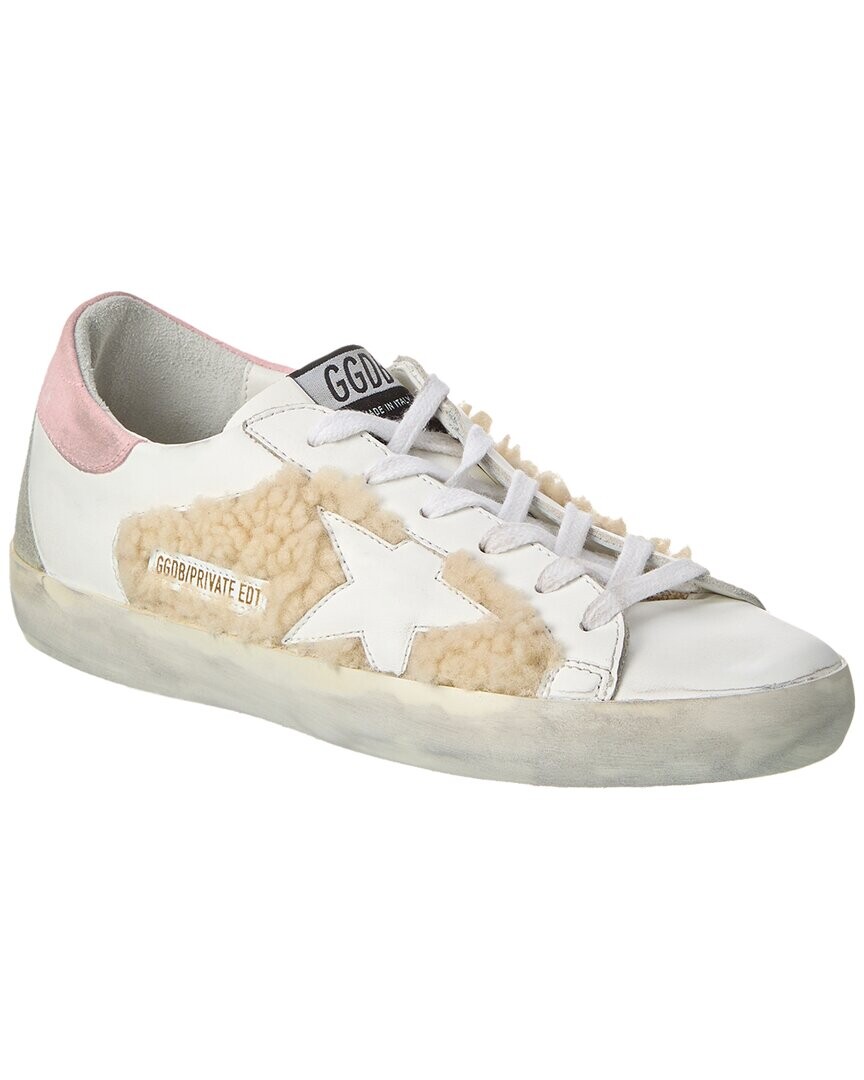 Кроссовки Golden Goose Superstar из овчины и кожи, белый — фото 2