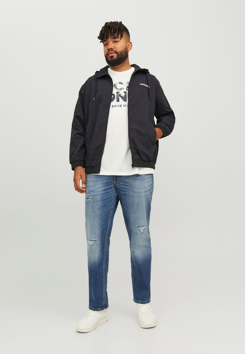 

Ветровка Jack & Jones JJERUSH HOOD, черный