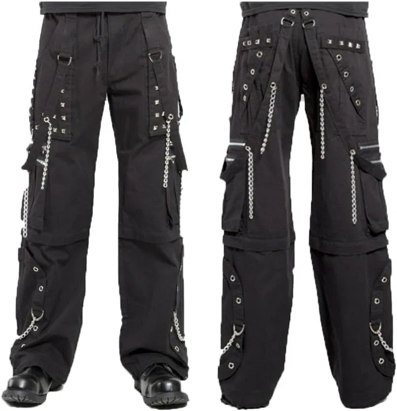 Джинсы Electro Bondage Rave Gothic Cyber Chain Goth Punk Rock Emo Generic, черный