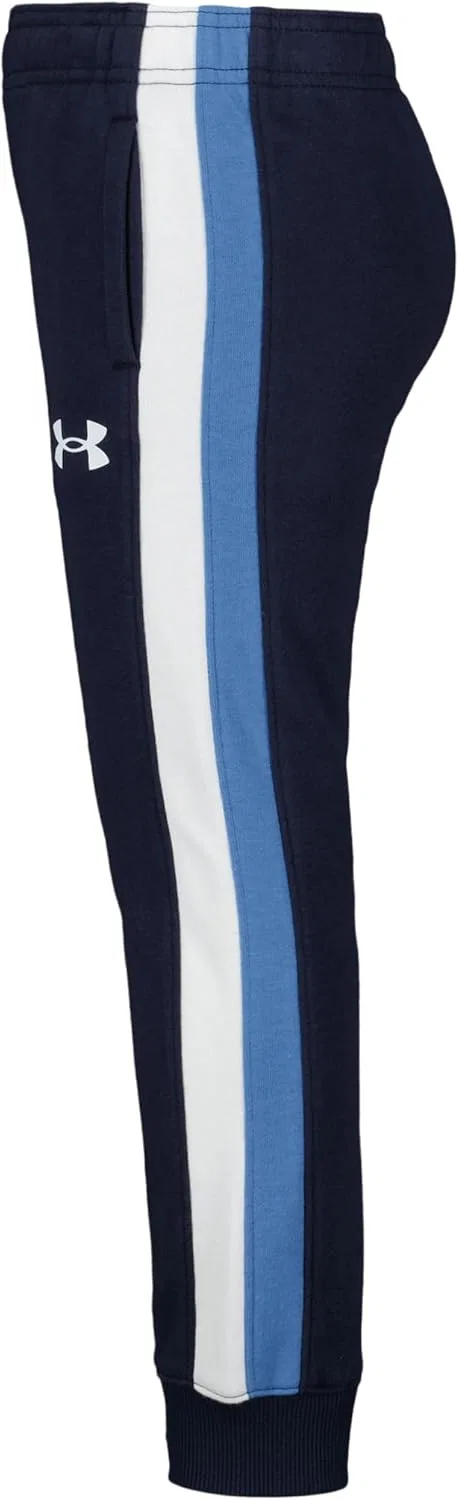 Детские спортивные брюки Under Armour Pull-On Jogger, мягкие и удобные, свободного кроя, Midnight Navy Rival — фото 2
