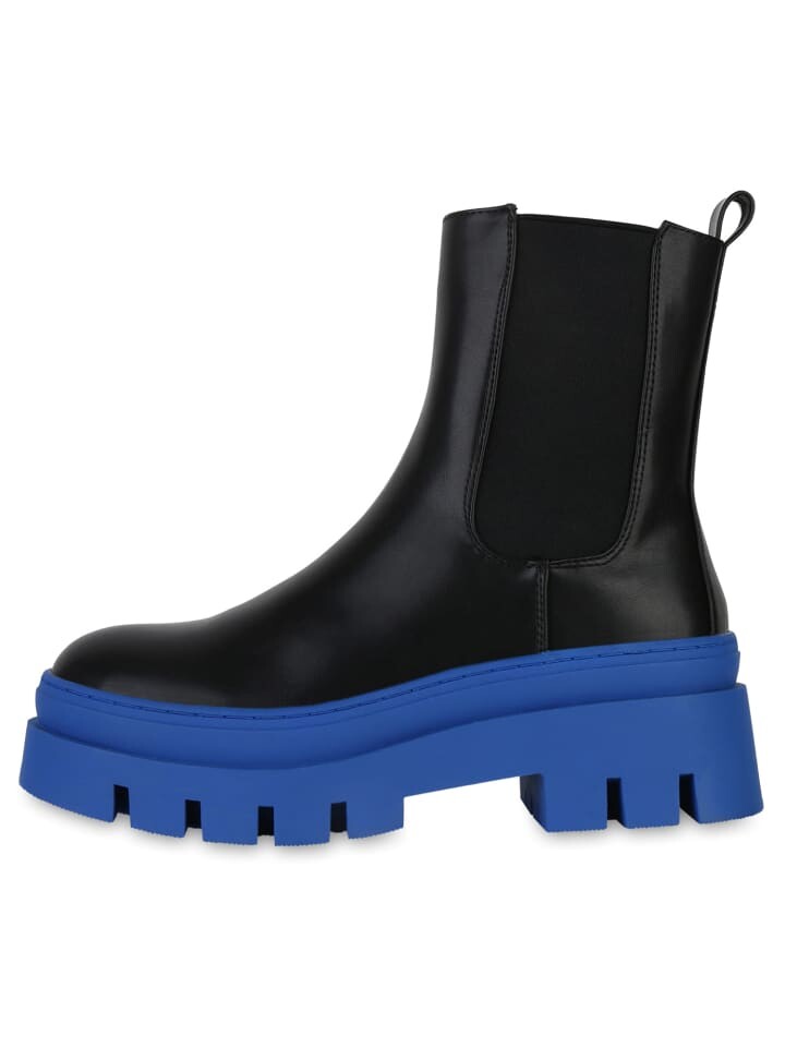 Ботильоны VAN HILL Plateau Boots Natalie, цвет Schwarz Blau — фото 2