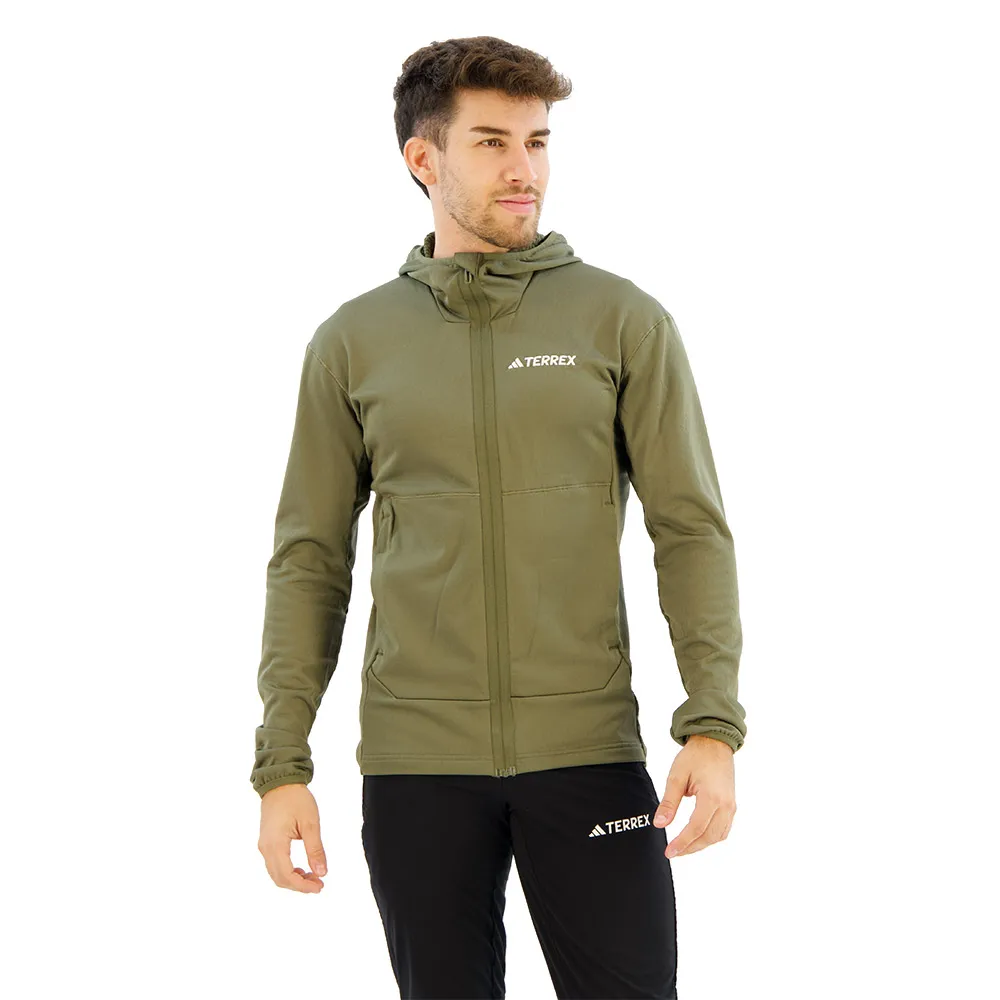 

Флис adidas Terrex Xperior Light full zip, зеленый