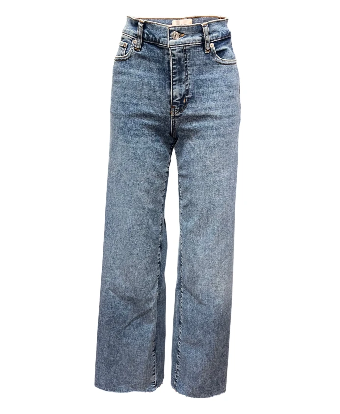 

Светло-Голубые джинсы прямого кроя с высокой талией Le Jane Frame, синий