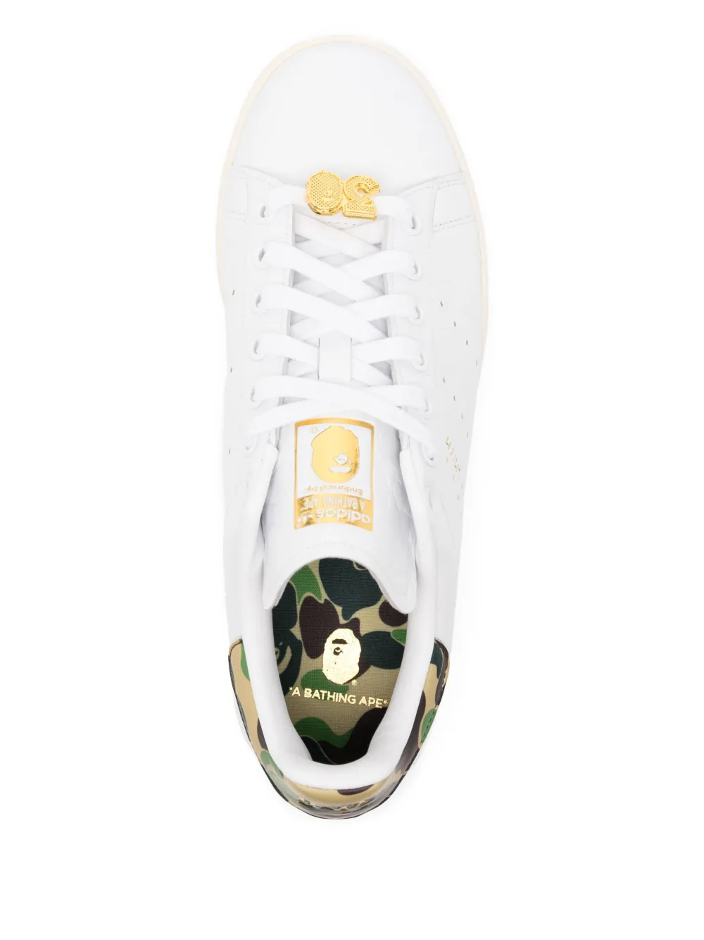 Кроссовки Stan Smith из коллаборации с Adidas A BATHING APE, белый — фото 4