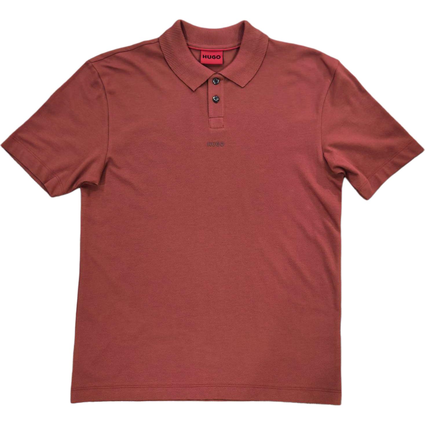 

HUGO BOSS Поло SS24 мужская кирпично-красная, Красный, HUGO BOSS Поло SS24 мужская кирпично-красная