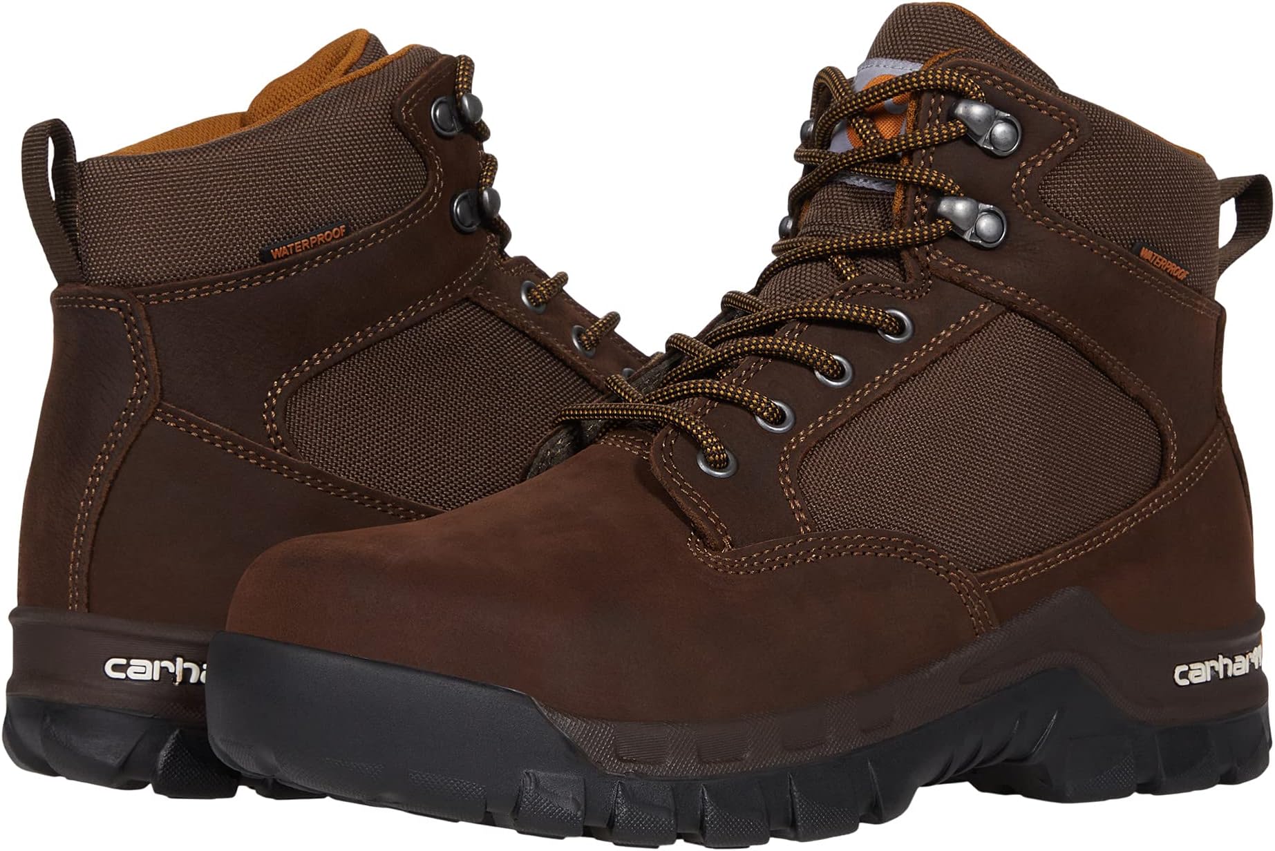 

Рабочая обувь водонепроницаемая со стальным носком Rugged Flex 6" Waterproof Steel Toe Carhartt, цвет Chocolate Brown Oil Tanned