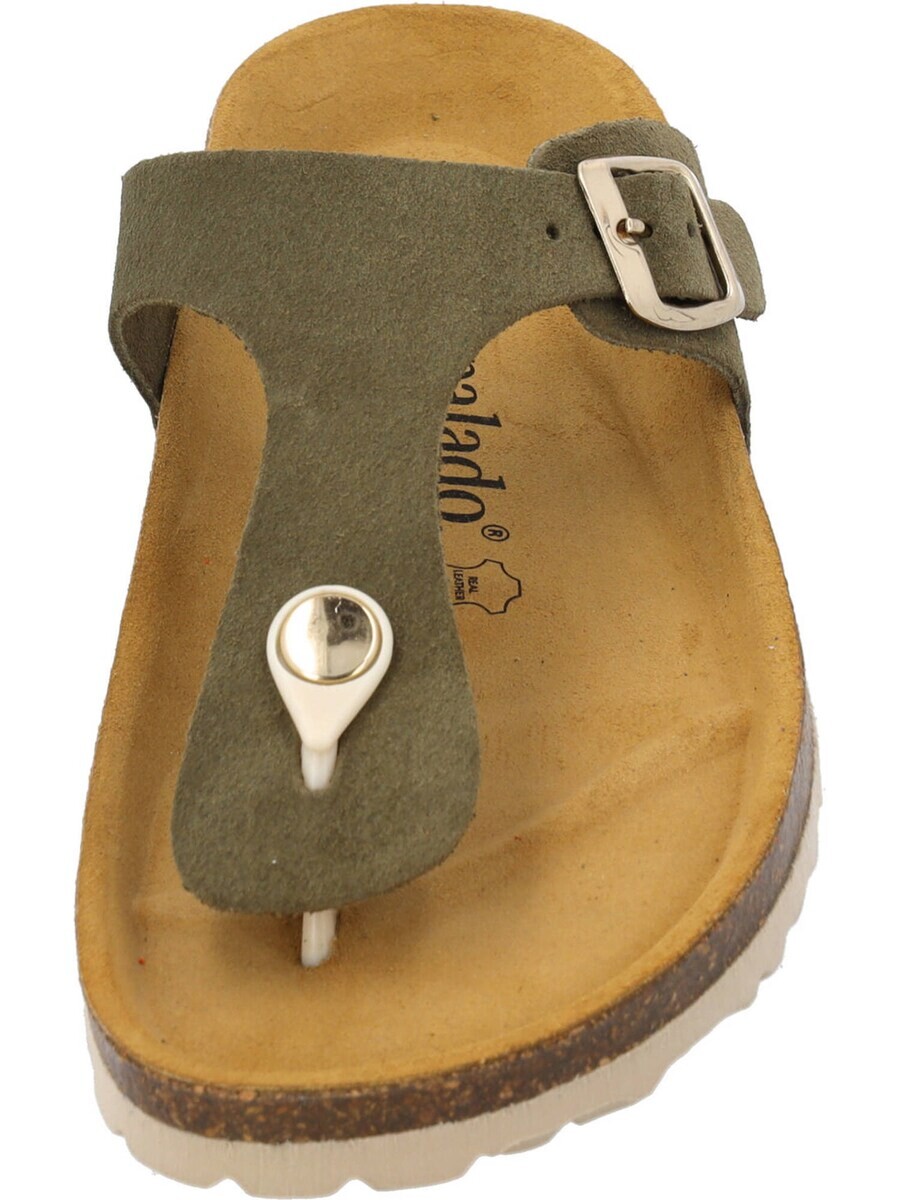Сандалии с т-образным ремешком Palado T-Bar Sandals Kos, оливковый — фото 4
