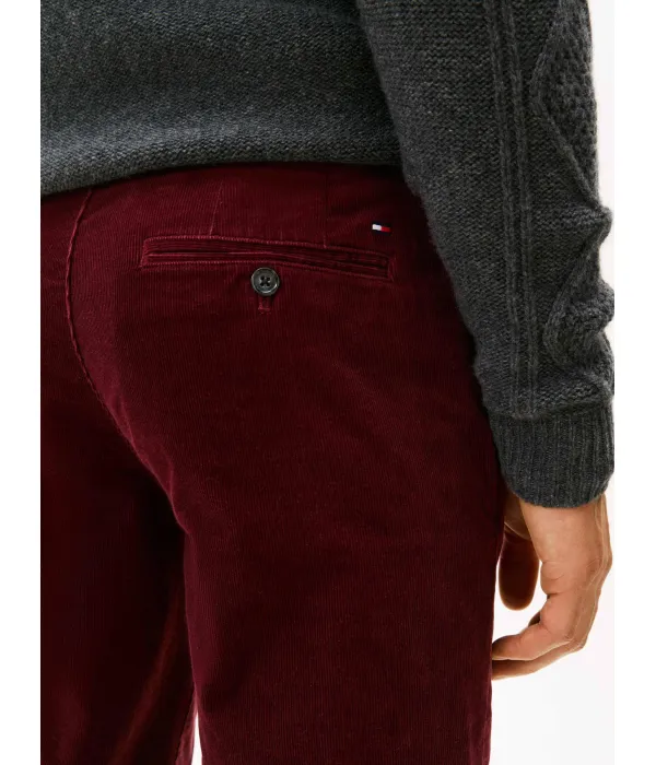 Вельветовые брюки-чинос Denton Straight fit Tommy Hilfiger, красный — фото 4