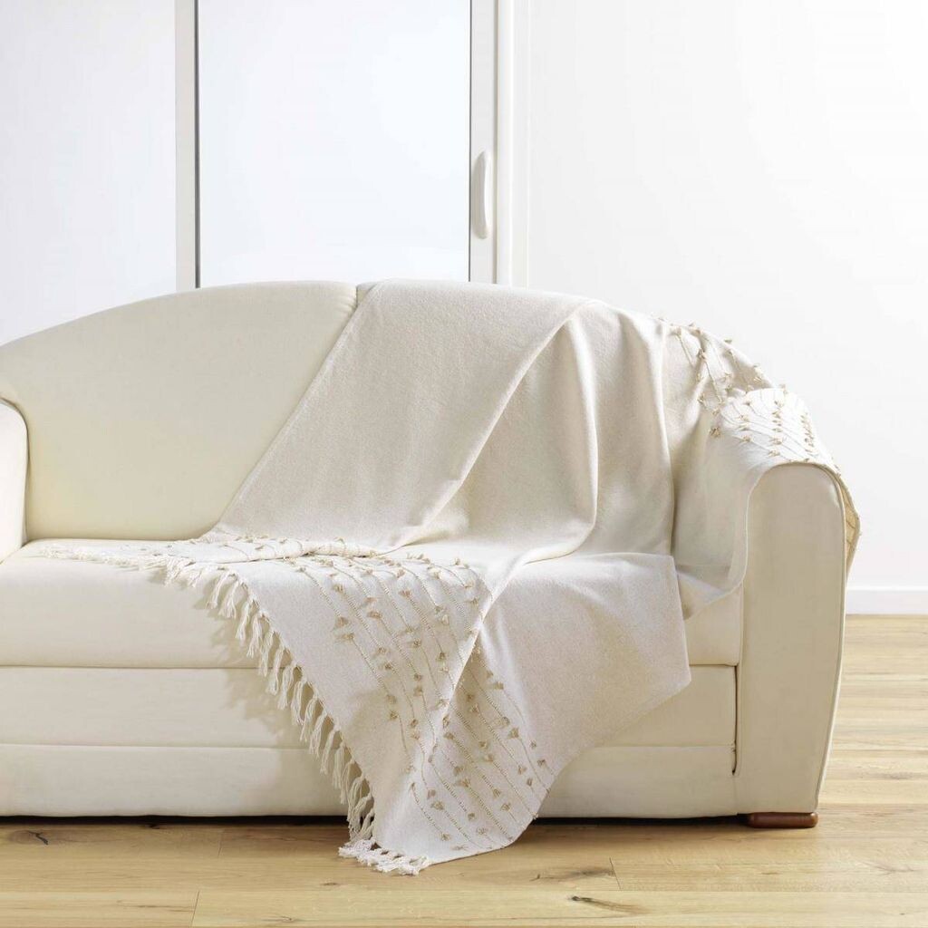 

Покрывало в стиле бохо GOLDEN SUNSET, плед с бахромой, 125 х 150 см Douceur d'interieur
