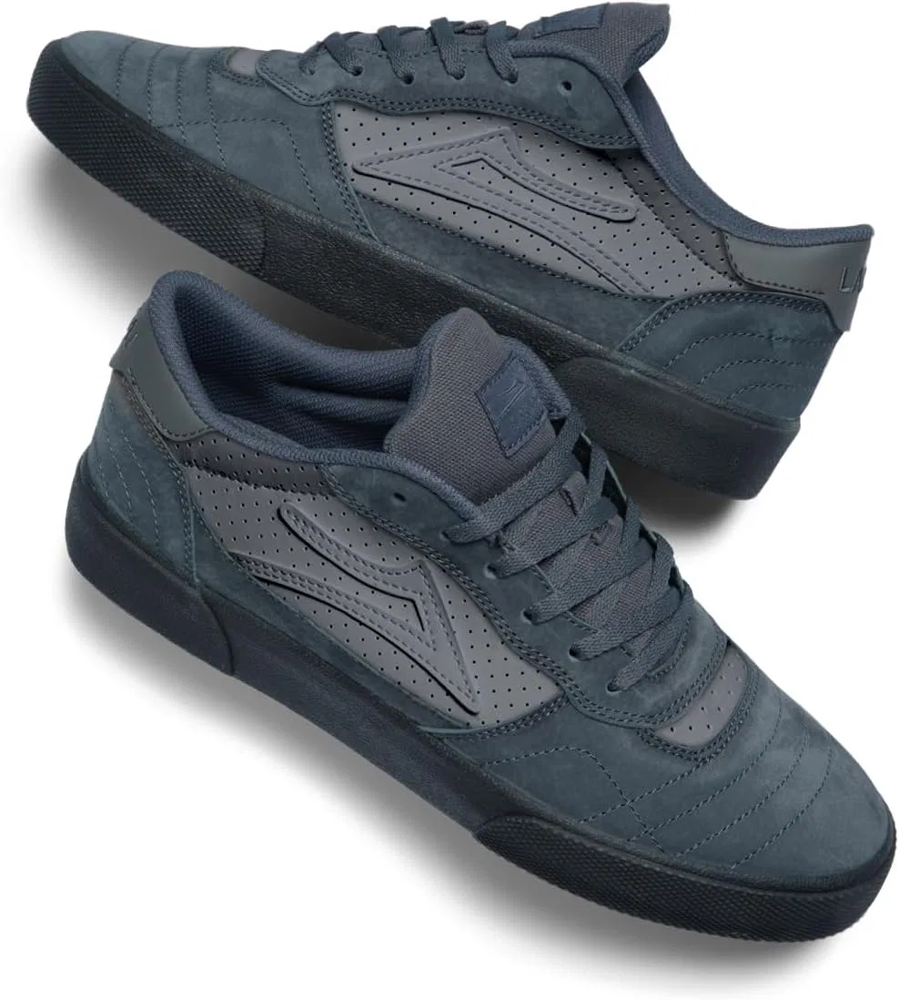 Мужские низкие скейтбордистские кроссовки Lakai Cambridge, Dark Grey Suede — фото 4
