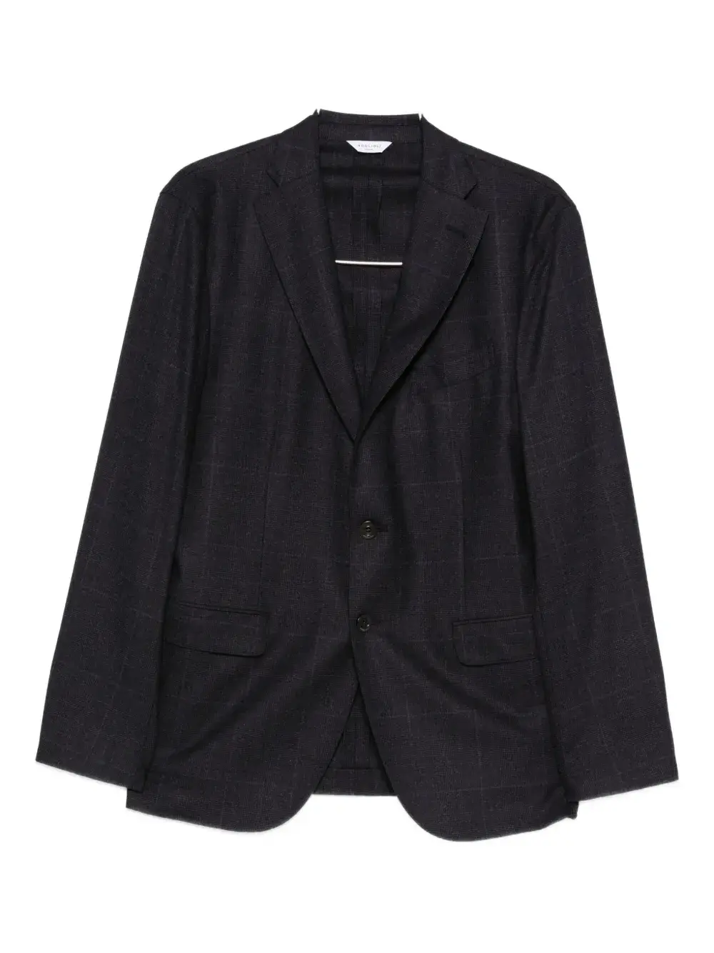 

Клетчатый шерстяной блейзер Boglioli, синий