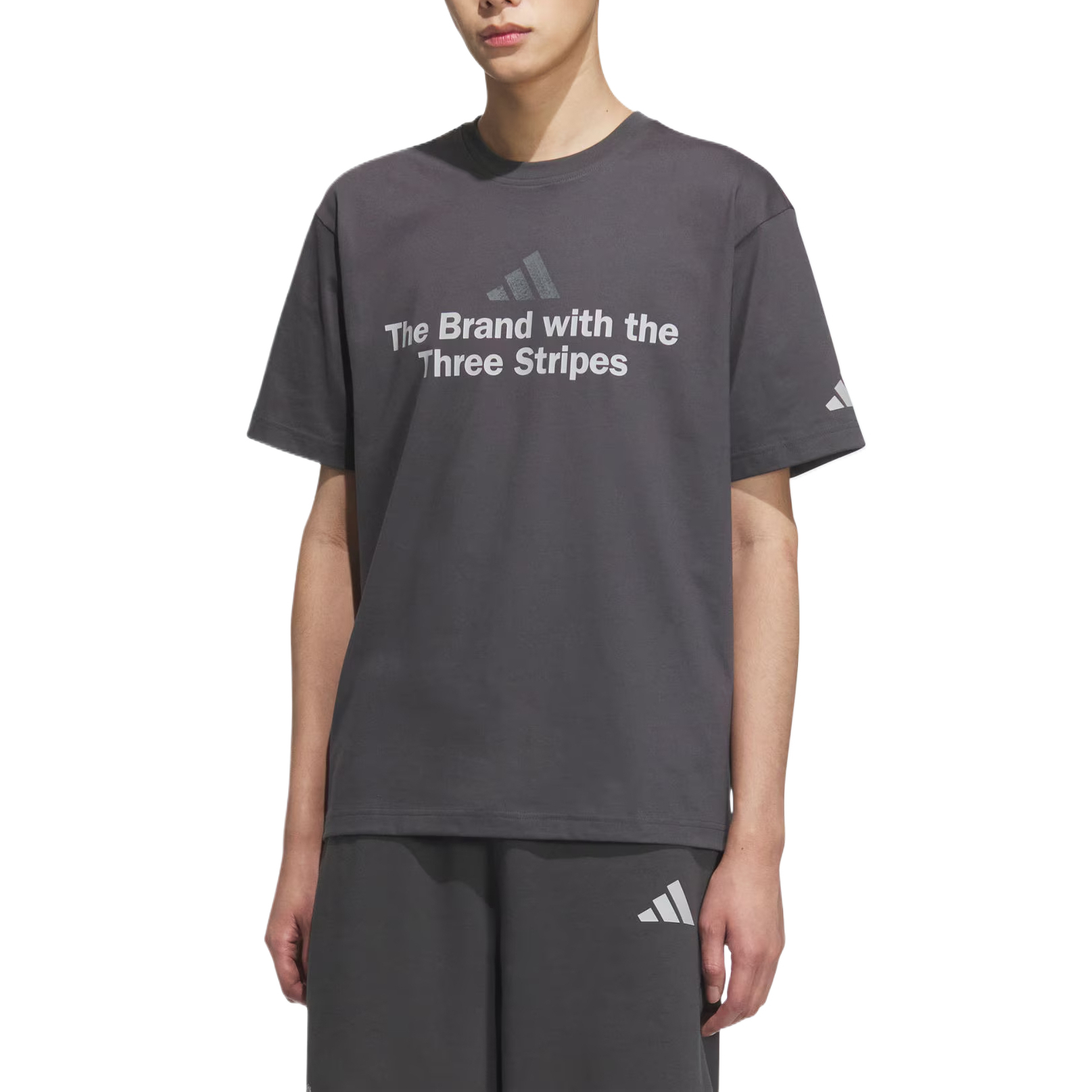 Футболка Adidas GFX , серый — фото 2