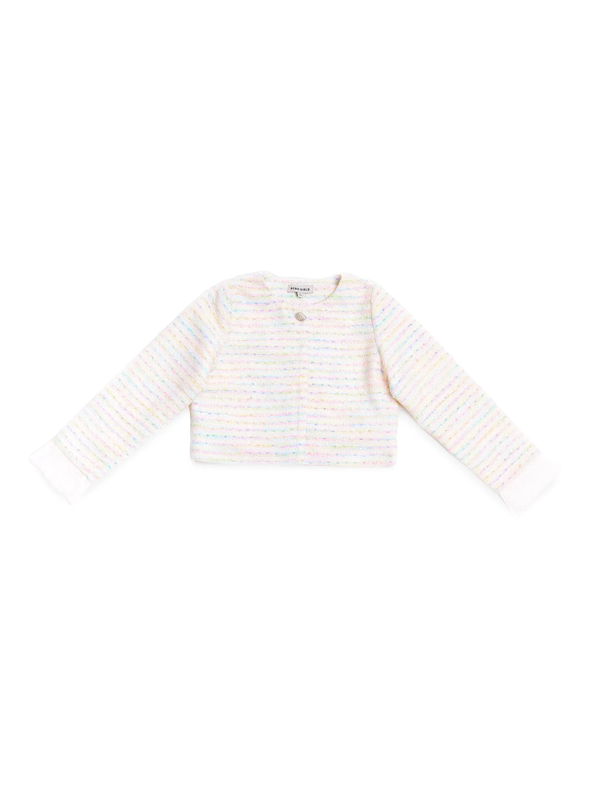 

Твидовая куртка Bcbg Kids, кремовый