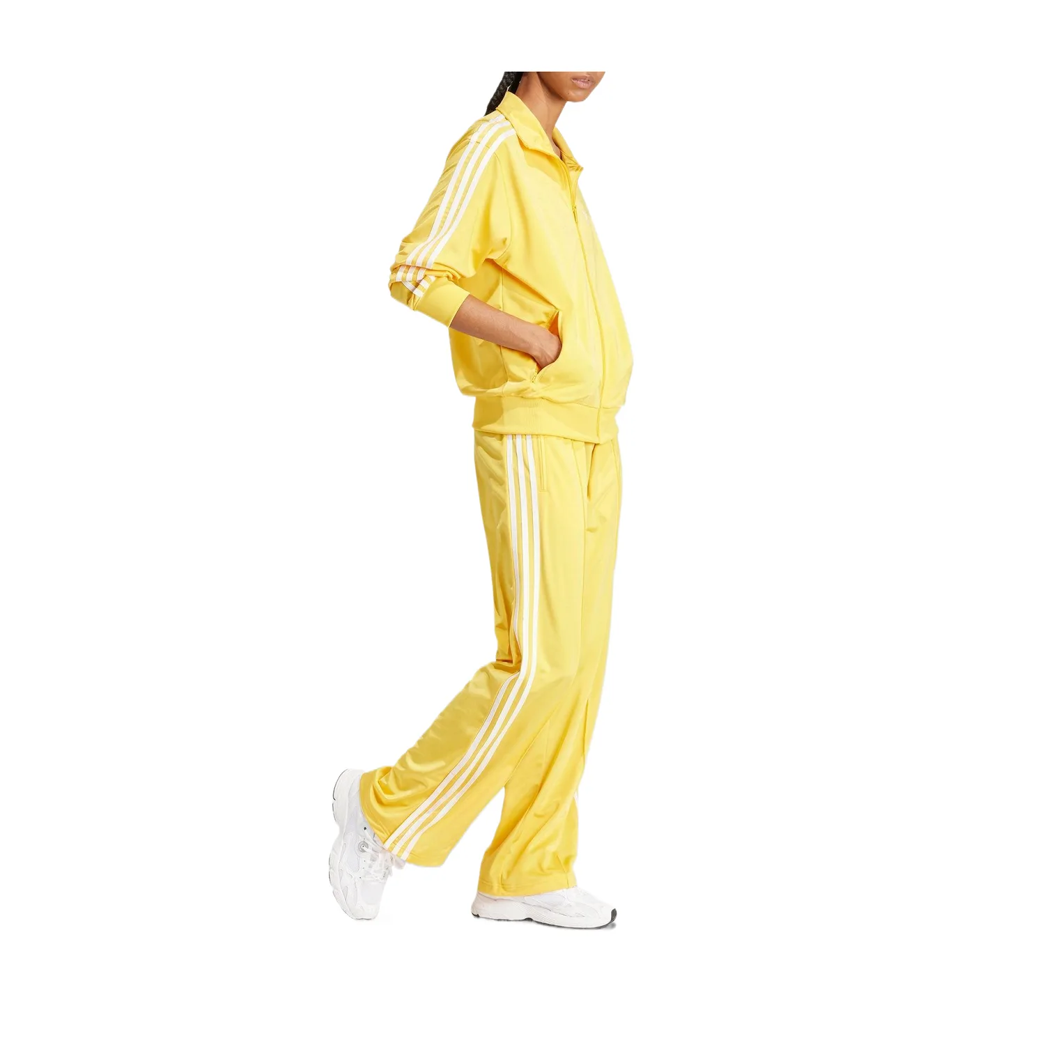 Adidas Спортивные штаны FIREBIRD женские ярко-желтые — фото 4
